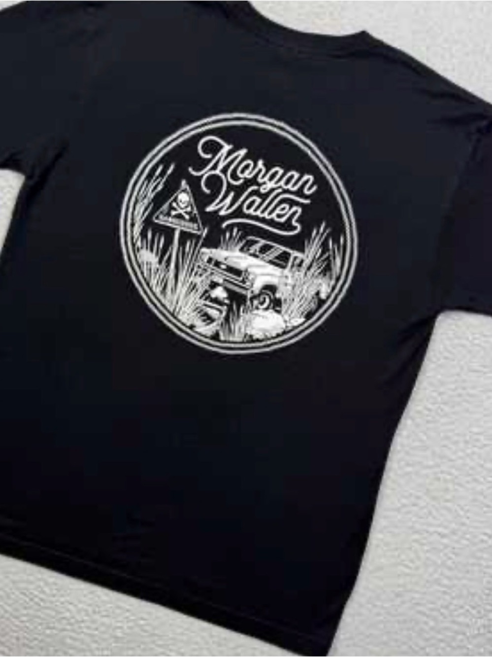Morgan Wallen Black Graphic Tee dangerous tour tshirt